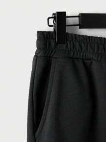 RueChic Men Sculpture Print Hoodie & Sweatpants - Black - View 6