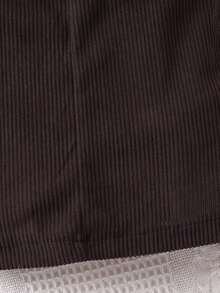 女嬰卡通熊圖案T恤&前蝴蝶結背帶洋裝 - 彩色 - 查看 5