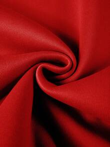 Manfinity 男士小鹿和字母圖案加絨內裏運動衫 - 酒紅色 - 查看 6