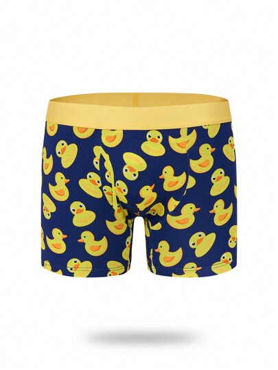 NotGurli Homme Short De Bain Canard Imprimé À Cordon Pied Carré