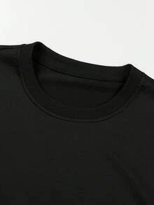 Manfinity Hypemode Men Slogan Graphic Sweatshirt - Black - View 6