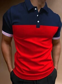 Manfinity Homme Áo sơ mi nam cổ khối màu sắc công sở cho chồng - Nhiều màu - Xem 1