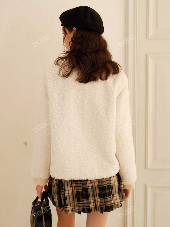 ショートコート ファー ハイエンド 2023新作 秋・冬 | SHEIN JAPAN