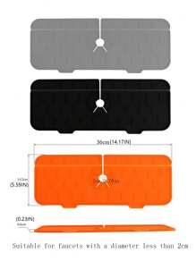 1 cái ngẫu nhiên vòi bếp bồn rửa Splash Guard, silicone vòi hứng nước Mat, bồn rửa chén thoát nước Pad phía sau vòi, thảm sấy cho nhà bếp & phòng tắm quầy bảo vệ - Nhiều màu - Xem 6