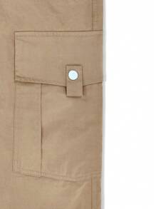 Manfinity EMRG Nam Eo dây rút Cargo Quần - Màu Khaki - Xem 8