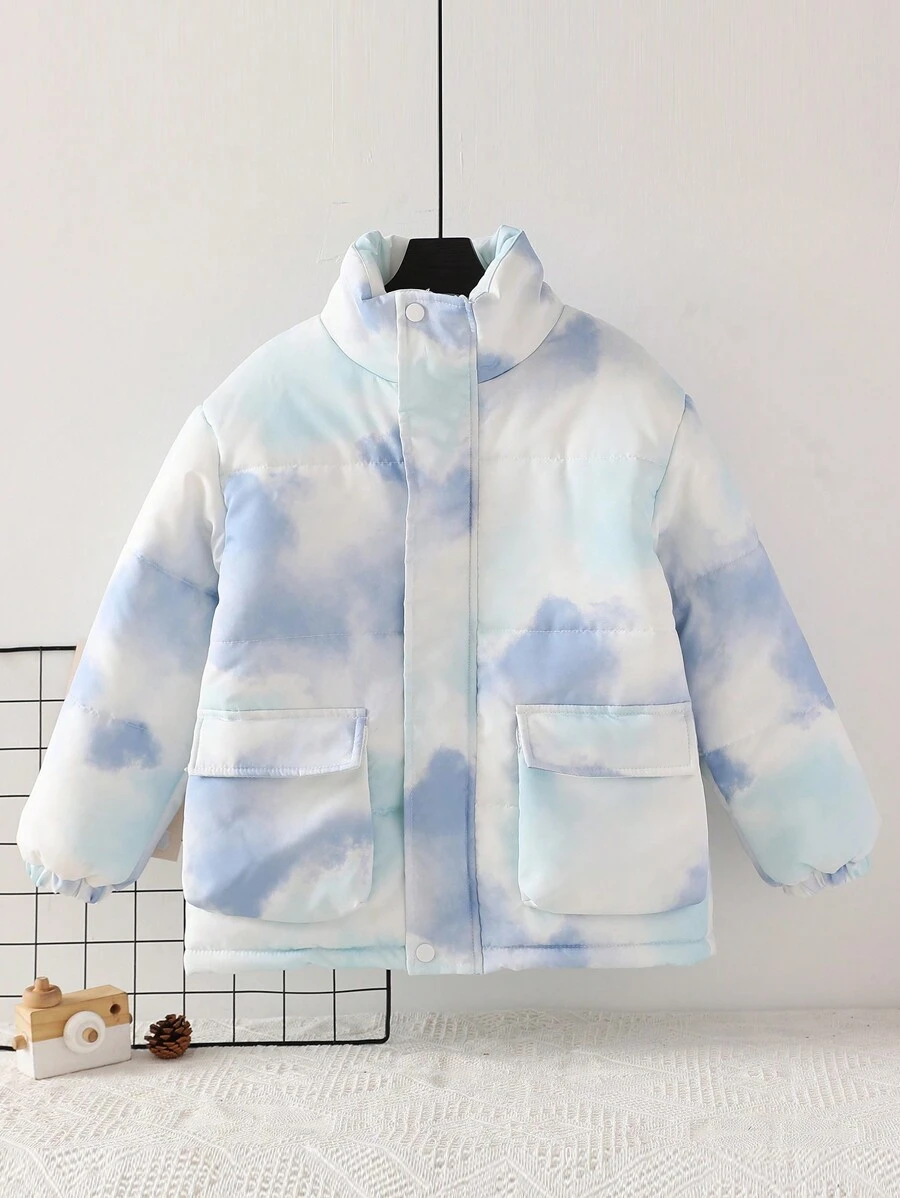 男大童紮染翻蓋口袋麵包服