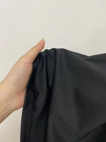 Leopard Print Tee & Leggings - Black - View 3