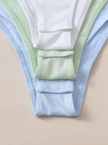 SHEIN Unity 3入組吊帶連體衣和3入組翻蓋口袋衛褲 - 彩色 - 查看 3