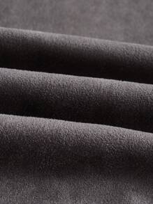 SHEIN ICON 後背繫帶連帽背心上衣 - 灰色 - 查看 3