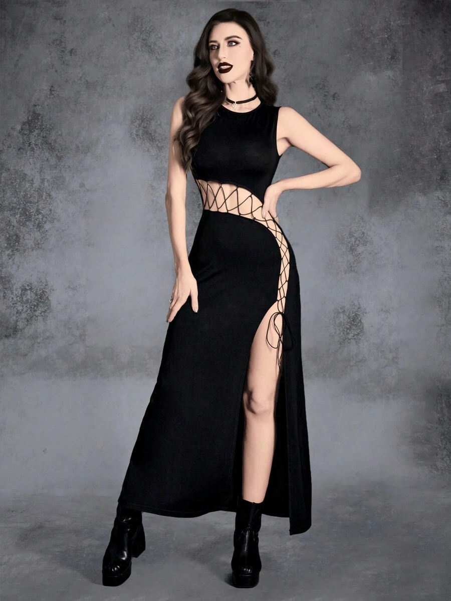 女士連衣裙 - 黑色 - 查看 1