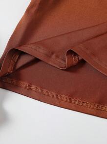 SHEIN 3pcs/Set Teen Girl Casual Crop Short Sleeve Round Neck Fitted Knit T-Shirts - Multicolor - View 6