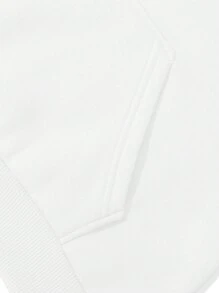 SHEIN LUNE 心形圖案落肩連帽衫