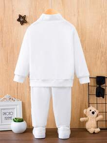 男嬰幾何印花夾克和運動褲 - 彩色 - 查看 2