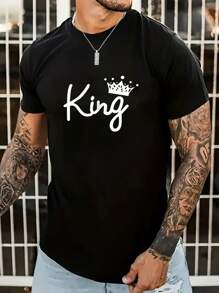 Manfinity LEGND Camiseta De Hombre - Negro - Ver 1