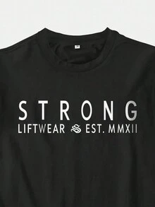 Manfinity Homme Men Slogan Graphic Tank Top - Black - View 5