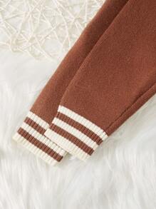Babyjongen Letterpatroon Raglan mouw Cardigans