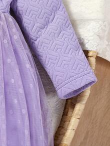 Đứa bé gái Viền Ruffle Váy lưới che phủ - Nhiều màu - Xem 3