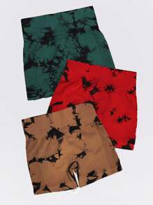 Easithlete 3 piezas Shorts deportivos de tie dye - Multicolor - Ver 5