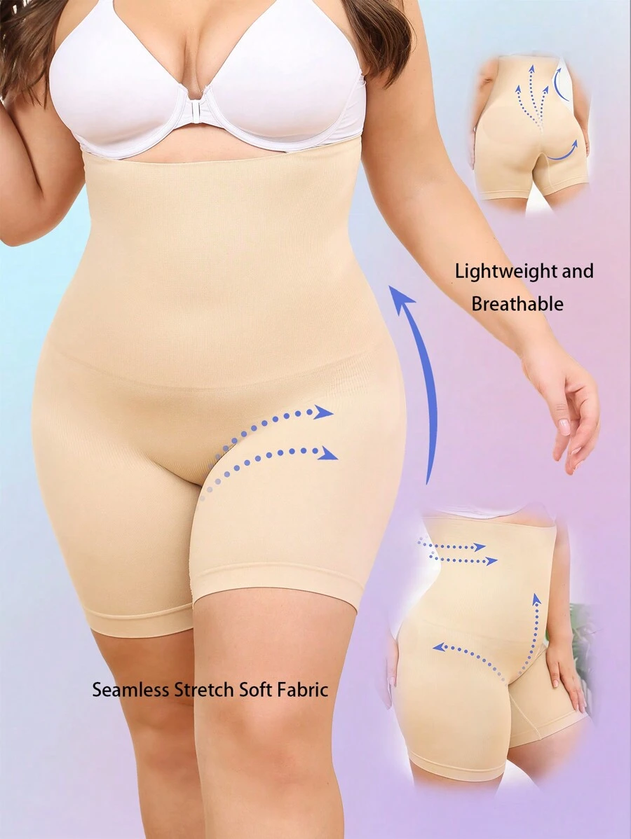 Talla grande Bottom de fajas unicolor transpirable
