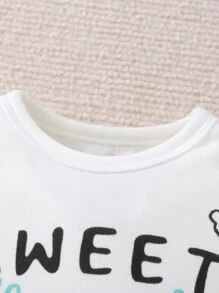 Đứa bé gái Đồ họa hoạt hình và khẩu hiệu Vừa Khít Bộ PJ - Nhiều màu - Xem 6