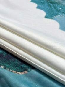 圖案印花袋鼠口袋落肩袖抽繩連帽衫 - 彩色 - 查看 4