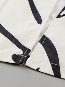 Calvaya 休閒全身印花大碼夾克 - 白色 - 查看 5