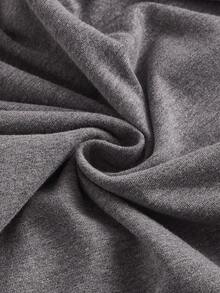 SHEIN Maternidad 3 piezas Camiseta huella & con estampado de letra fruncido bajo curvo - Multicolor - Ver 19