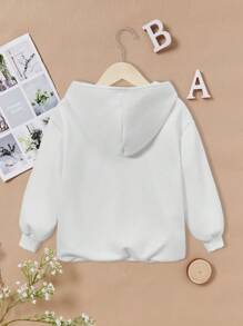 Vitoria Brayner Sudadera con capucha de manga larga, gruesa y casual para niña artista, ideal para días festivos, primavera y entrenamiento