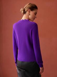 MOTF PREMIUM 蕾絲邊開襟衫