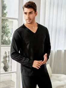 Mężczyźni Jednolity V Dekolt Bielizna Termiczna Komplety Biżuterii