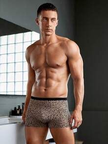 Men Leopard Print Boxer Brief - Multicolor - View 6