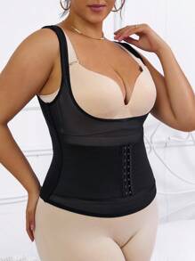 Plus Underbust Corset - Black - View 3