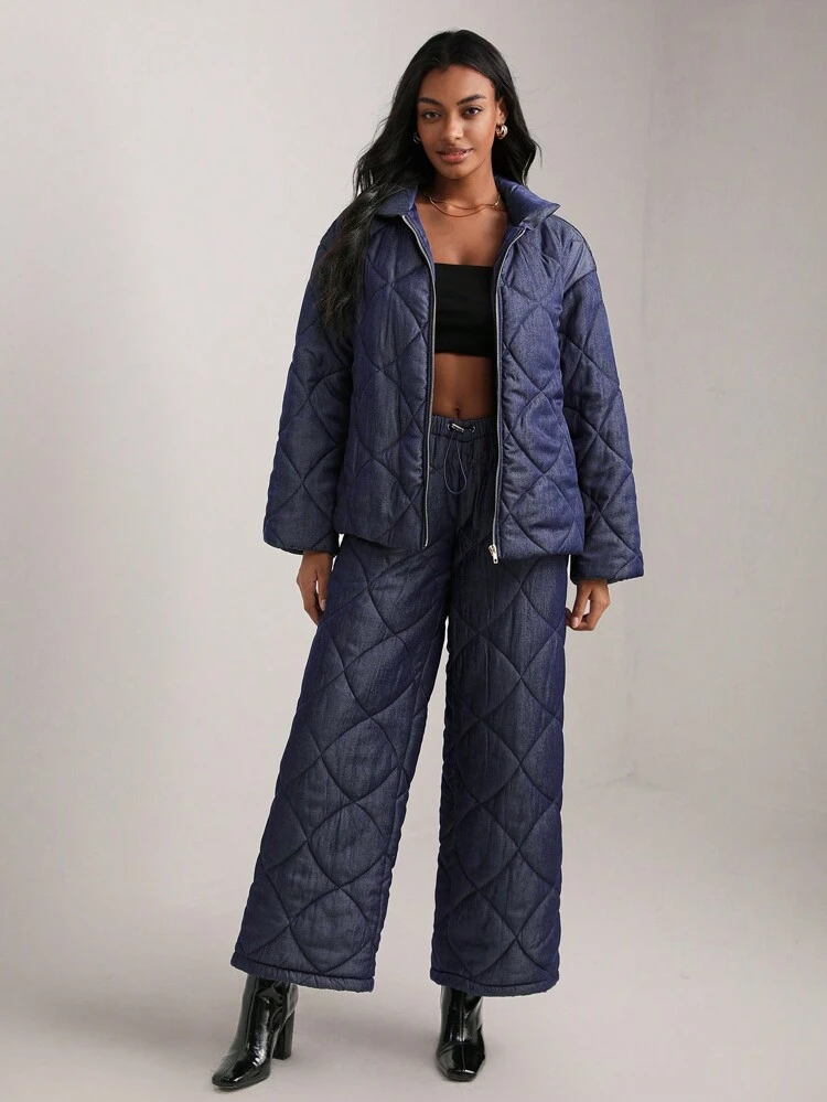 Designer Solid Wide Leg Quilted Pants, For Summer, Holiday, Vacation, Festival, Ibiza Fits