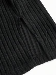 SHEIN Thai sản Đầm Với 3 màu Sọc Thiết kế , Bên Khe Và Viền bất đối xứng - Nhiều màu - Xem 8