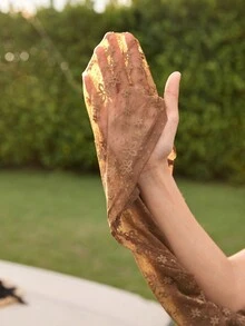 SHEIN VCAY 小高領蕾絲上衣不附胸罩 - 黑色 - 查看 7