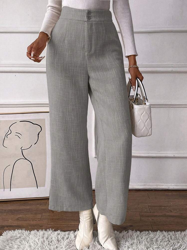 High Waist Wide Leg Pants Fall Cloth For Women