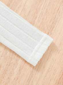 SHEIN 寶寶女孩休閒慵懶時尚舒適長袖鬆緊上衣和褲子套裝，包括腰帶，適用於秋冬季節 - 白色 - 查看 8
