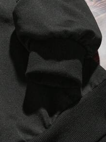 青少年男孩聖誕老人印花連帽衫