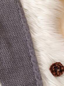 SHEIN Young Boy Cable Knit Pants