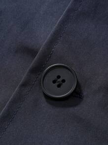 Manfinity Homme Lỏng lẻo phù hợp Nam Áo khoác Với Đồ họa Chữ cái , Áo thun Đã Bao gồm - Màu xanh hải quân - Xem 7