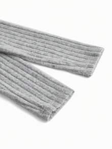 SHEIN Thai sản Đầm Với 3 màu Sọc Thiết kế , Bên Khe Và Viền bất đối xứng - Nhiều màu - Xem 15