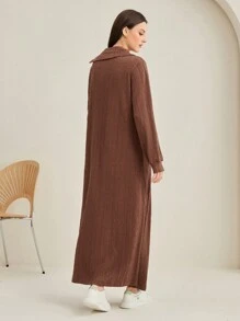 Mulvari Solid Button Detail Dress