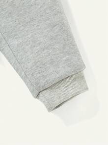 男嬰小熊印花衛衣和衛褲 - 淺灰色 - 查看 7