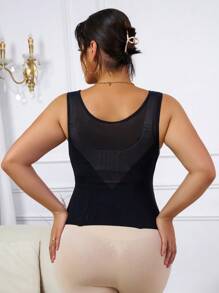 Plus Underbust Corset - Black - View 2