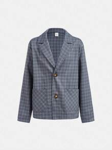 3pcs/Set Tween Boys' Elegant Fitted 2 In 1 Shirt, Suit Jacket And Pants Matching Set - Multicolor - View 8