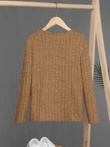 SHEIN Tween Boy Letter Patched Detail Tee - Multicolor - View 2