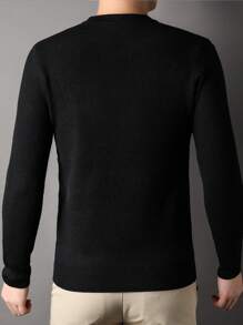 Men Striped Pattern Sweater