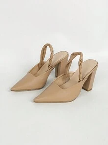 Apricot Lady High Heel Pumps - Apricot - View 6