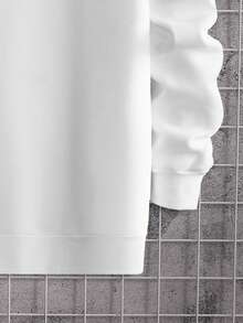 Manfinity RebelGame Men Plus Bear And Slogan Graphic Sweatshirt - White - View 4