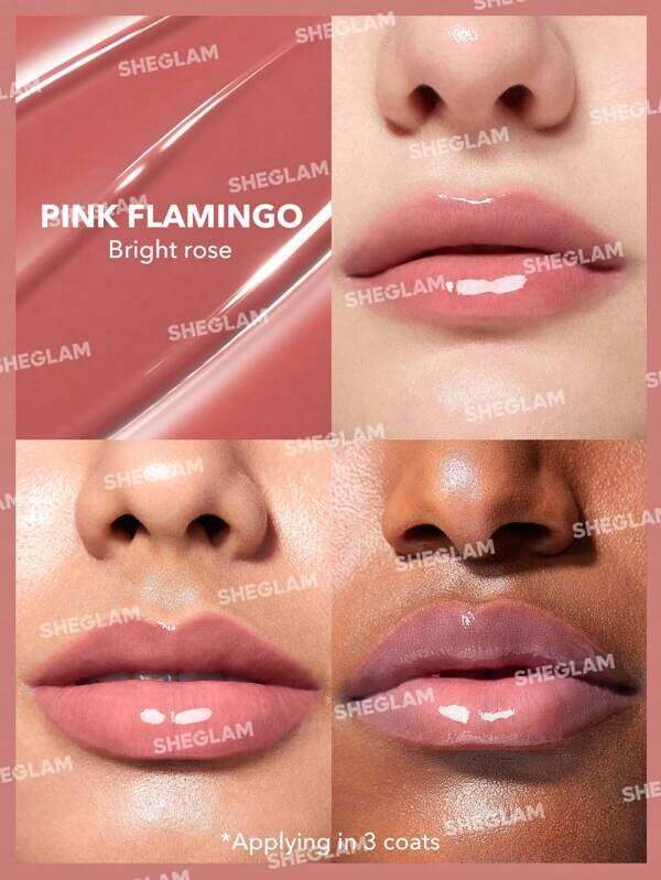 SHEGLAM PoutPerfect Shine Lip PlumperPink Flamingo Moisturizing